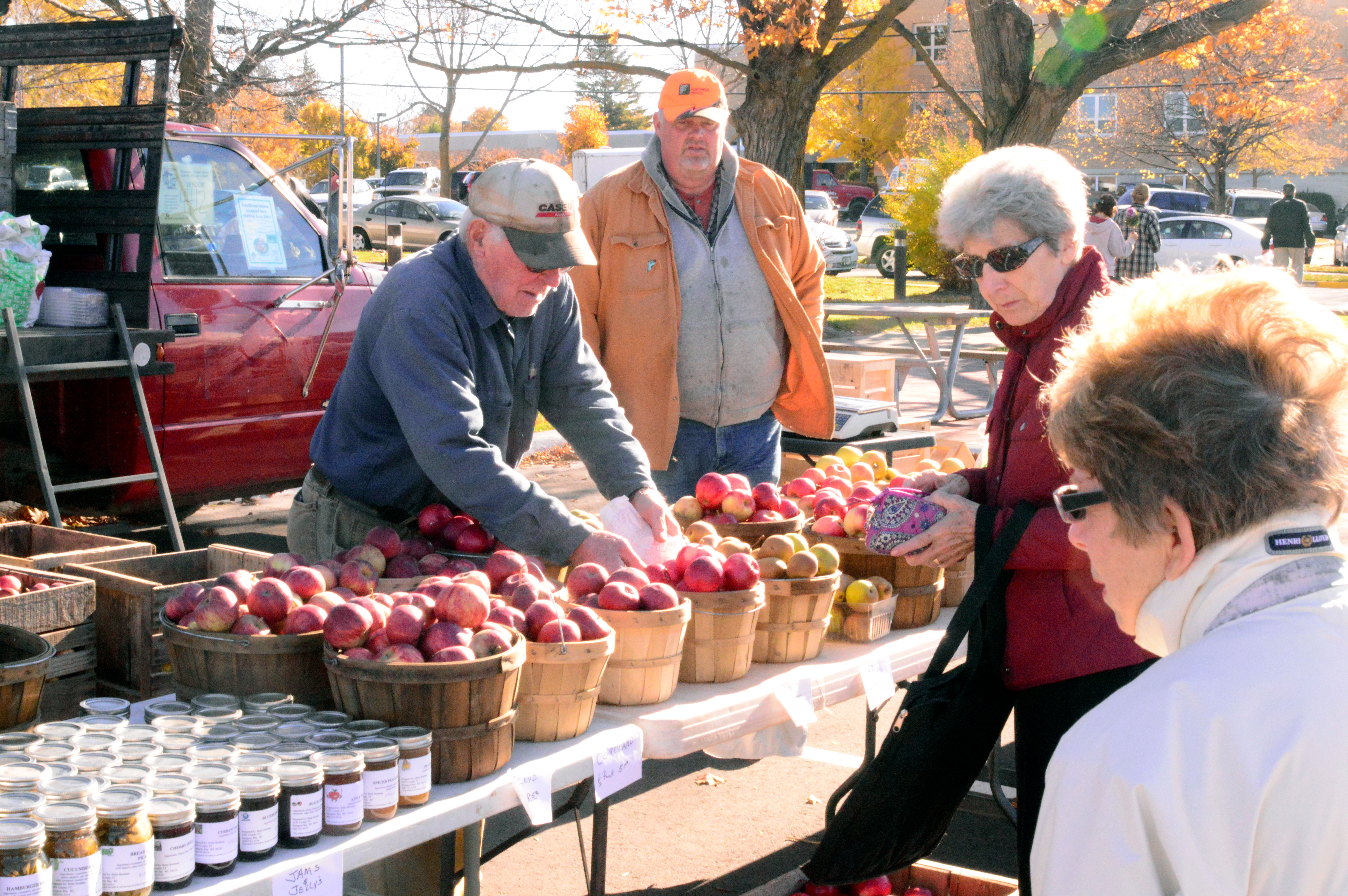 The farmers' markets last well into Fall.