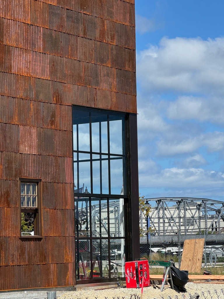 Teweles and Brandeis Grain Elevator Sturgeon Bay new windows.