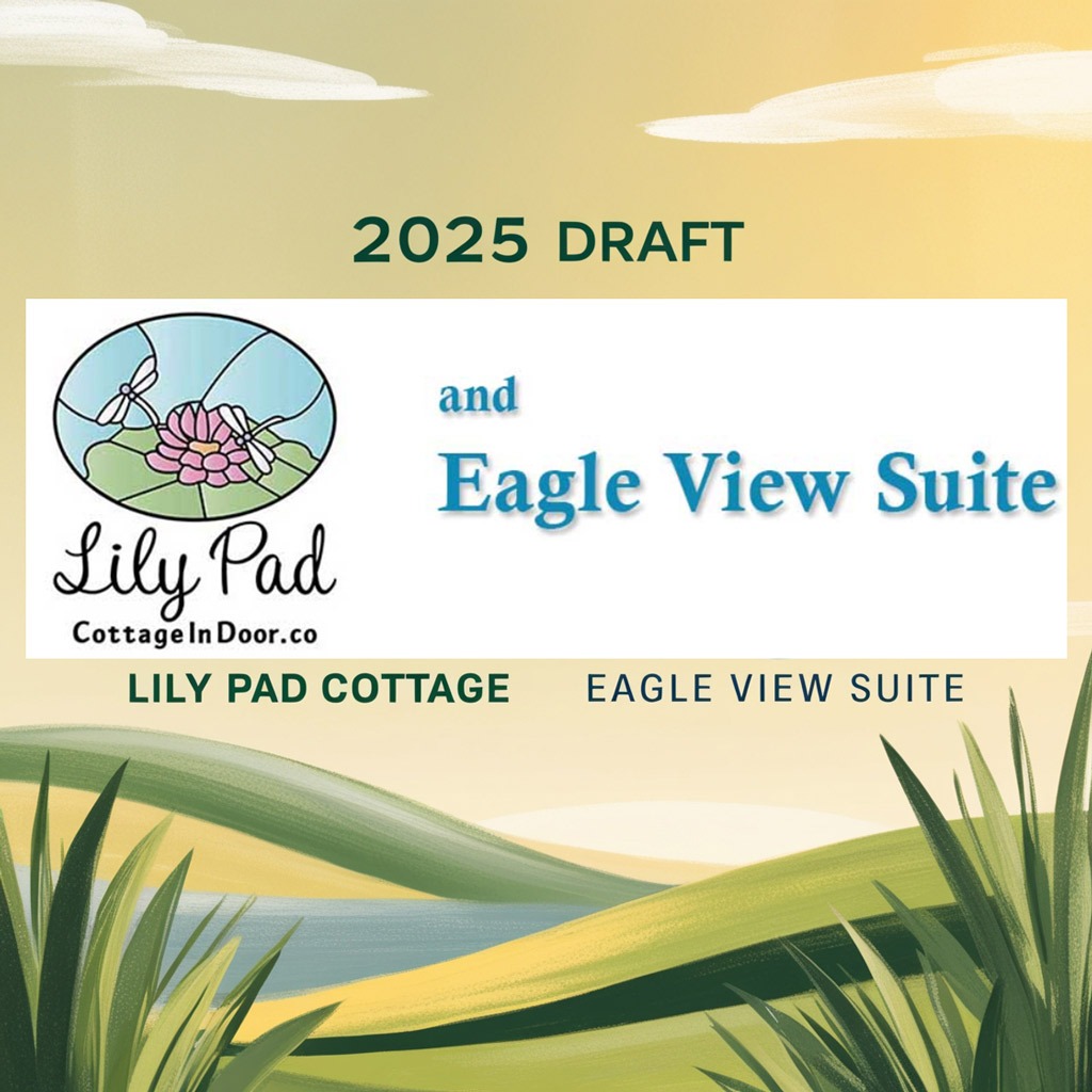 image with lily pad cottage and eagle view suite logo