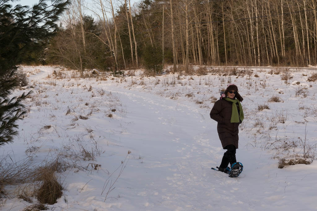 woman Snow shoeing